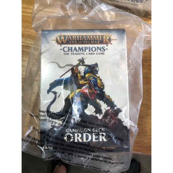Warhammer Age Of Sigmar Champions Card Game 2 Booster Packs 4 Decks Set Lot - Picture 6 of 12